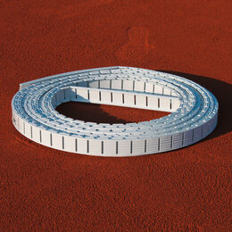 Strumenti Per Campi Da Tennis Tegra Ersatz Spannlinie Ideala, Aufschlaglinie, 8,23 m lang, 5cm breit
